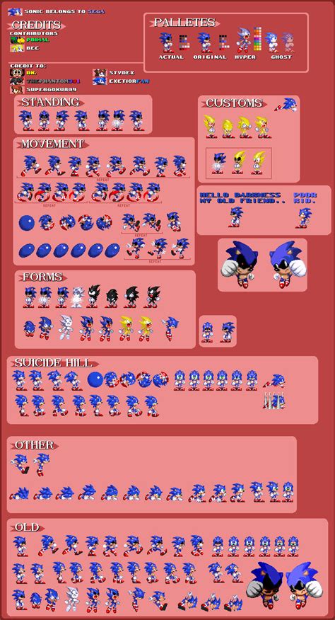 Sonic Fnf Sprites