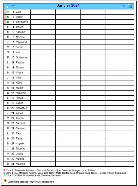 Calendrier à Imprimer 2021 Mois Par Mois Calendrier Lunaire