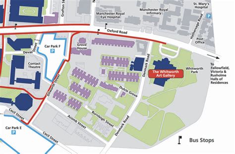 Manchester University Map