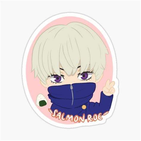 Toge Inumaki Jujutsu Kaisen Salmon Roe Sticker Sticker For Sale By