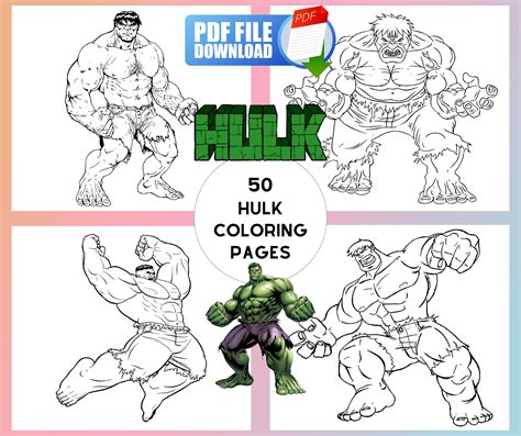 Hulk Smash Coloring Pages