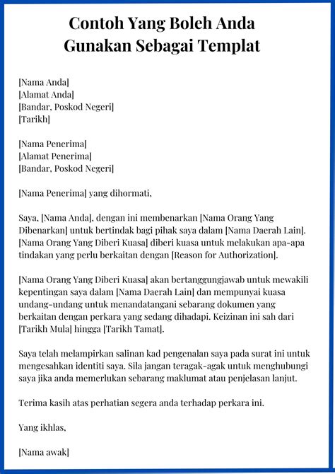 Surat Kebenaran Format Dan Contoh Semua Jenis