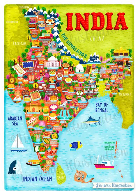 Map Of India Illustration Behance Behance