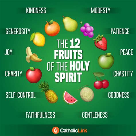 Infographic The 12 Fruits Of The Holy Spirit Catholic Link