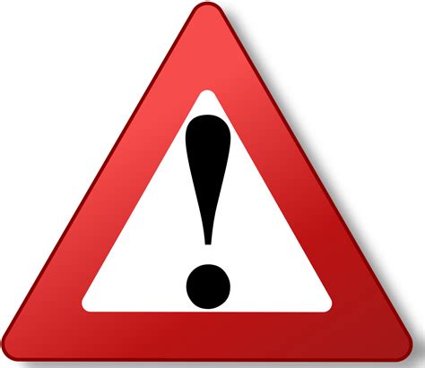 Warning Sign Png Transparent Images