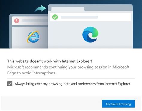 Ie Users Visiting Incompatible Sites Will Be Redirected To Edge