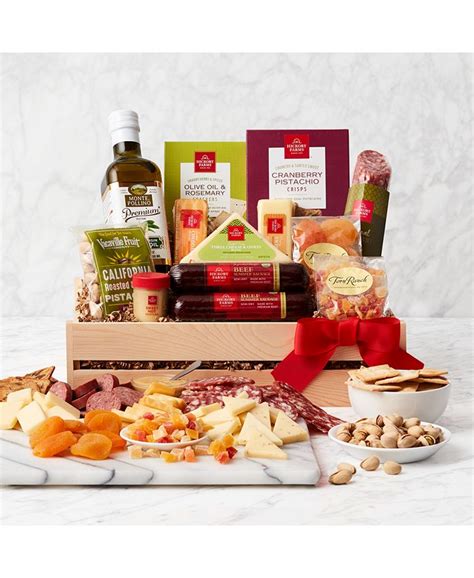 hickory farms holiday deluxe meat and cheese t crate and reviews food and gourmet ts dining