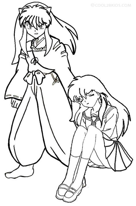 Printable Inuyasha Coloring Pages For Kids Cool2bkids Super