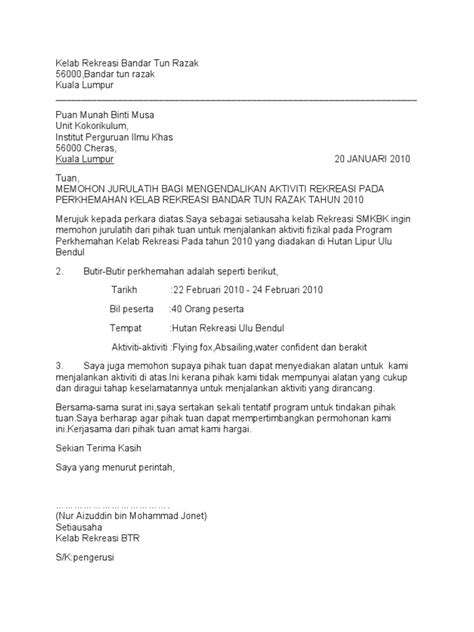 Contoh Format Surat Kebenaran