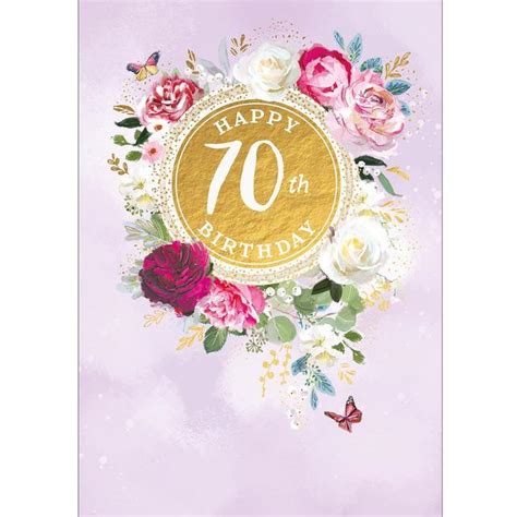 Happy 70th Birthday Cards Printable