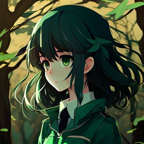 Anime Girl Green Pfp Anime Aesthetic Pfps For Discord Tiktok