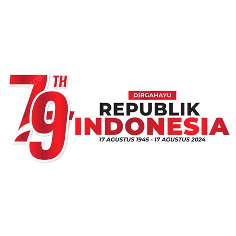 Vektor Logo Hut Ri 2024 Logo Hut Ri 2024 Logo Hut Ri 79 Kemerdekaan