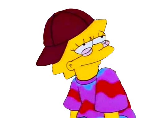 Download Aesthetic Sticker Lisa Simpson Png Image With No Background