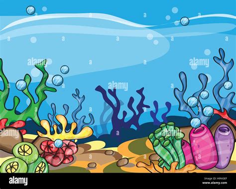 Underwater Scene Cartoon