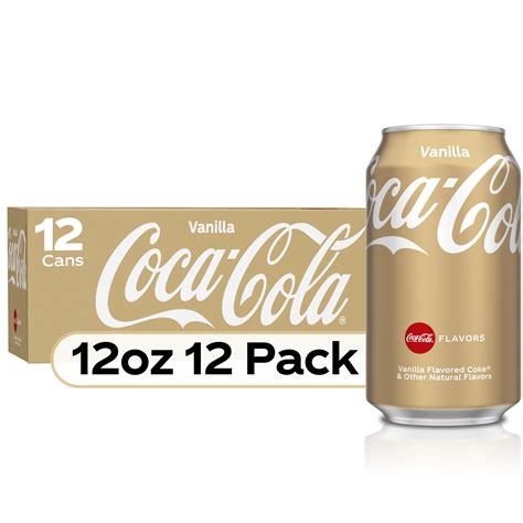 Coca Cola Vanilla Soda Pop 12 Fl Oz 12 Pack Cans