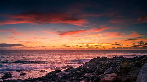 2560x1440 Scenic View Of Beach In Evening 1440p Resolution Hd 4k