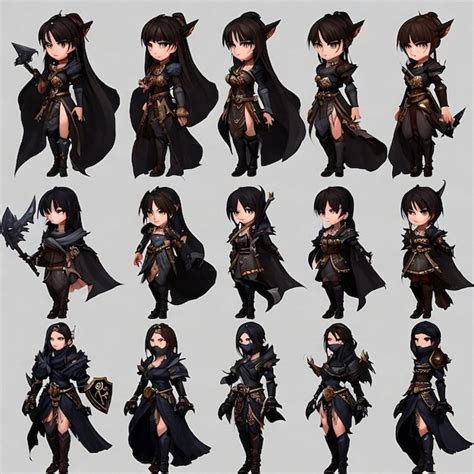 Premium Ai Image Fantasy Rpg Game Sprite Sheet