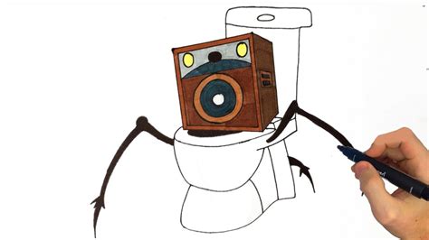 Drawing Skibidi Toilet Transform In Spider Speaker Skibidi Toilet