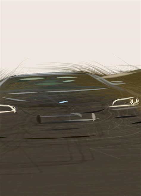 Bmw F10 M5 Saloon Drawing 1 Digital Art By Carstoon Concept Pixels