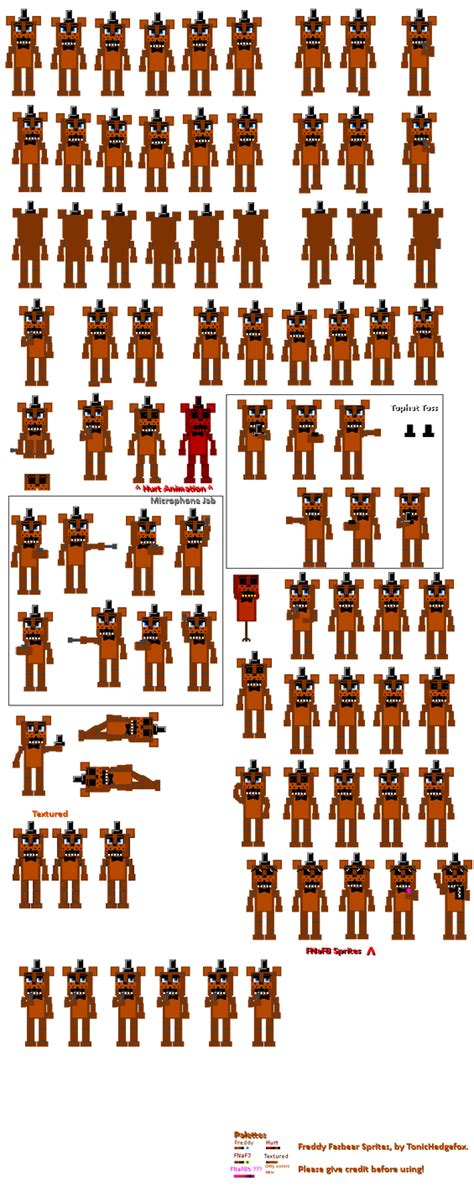 Fnaf Upgraded Minigame Sprites Fnaf1 Freddy V11 By Tonichedgefox On