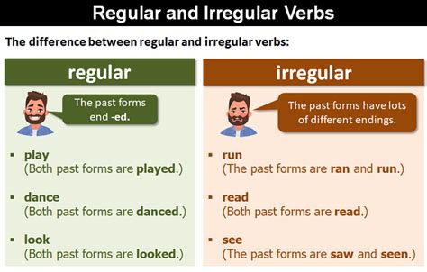 Regular Verbs Explanation And Examples