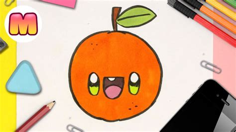 Como Dibujar Una Naranja Kawaii Dibujos Kawaii Faciles Como Dibujar