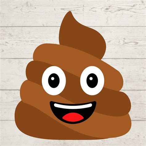 Poop Emoji Svg Poop Svg Poop Clip Art Poo Emoji Clip Art Etsy