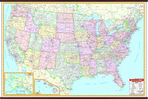 Us Interstate Wall Map