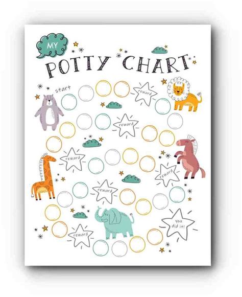 Free Printable Potty Training Sticker Chart Download These Free Charts