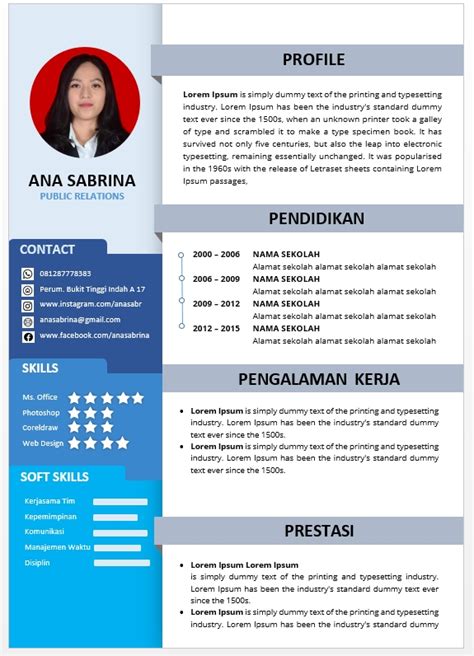 Check spelling or type a new query. Desain CV Menarik dan Kreatif dengan Ms Word - CV Kreatif ...