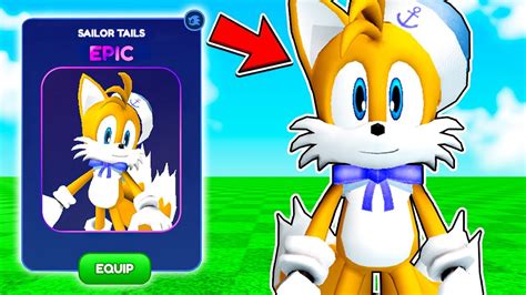 Roblox Sonic Speed Simulator New Sailor Tails Skin Youtube