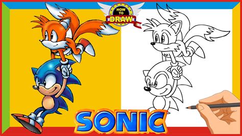 How To Draw Sonic And Tails Flying Together Easy Drawings Dibujos