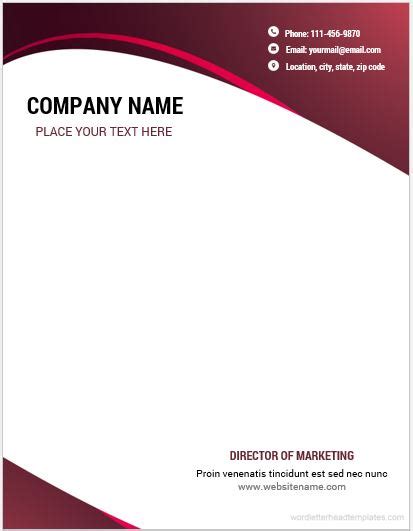 Can i share or print out my letterhead? 10 Best Letterhead Templates Word 2007 Format | Microsoft ...