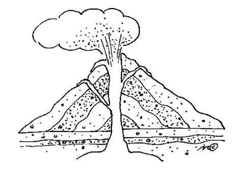 Coloriage Volcan à Imprimer Sur Coloriageenfantcom