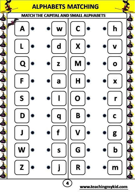 10 Best Alphabet Matching Printable Worksheets Pdf For Free At