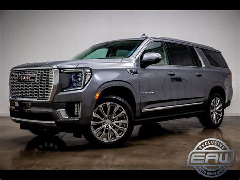 2022 Gmc Yukon Xl 4wd 4dr Denali 53 Miles Gray Suv Engine 62l Ecotec3