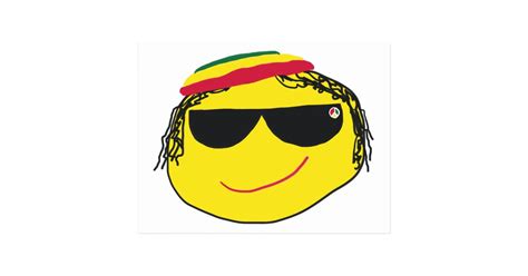 Rasta Emoji Postcard