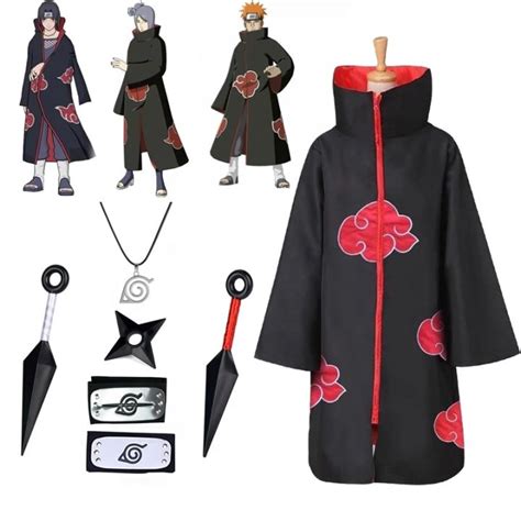 Naruto Costume Akatsuki Cosplay Sasuke Uchiha Cape Cosplay Itachi