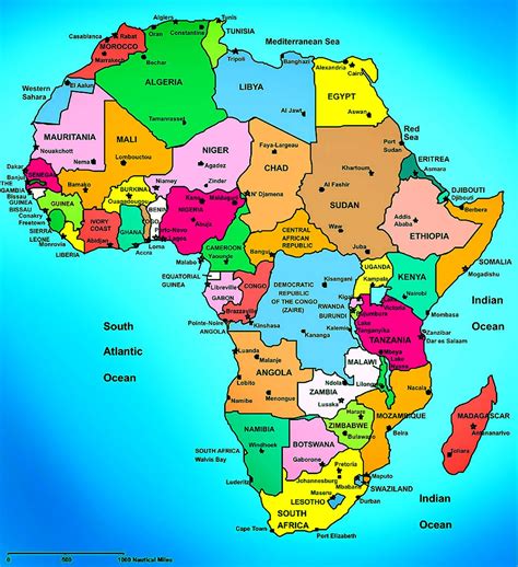 African Map With Country Names