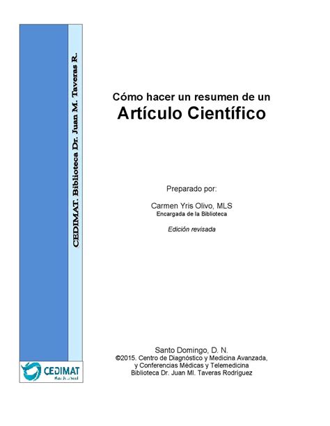 Ejemplo De Un Articulo Cientifico