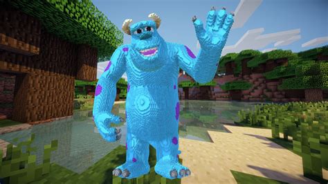 Minecraft Monsters Inc Sully Build Schematic 3D Model By Inostupid