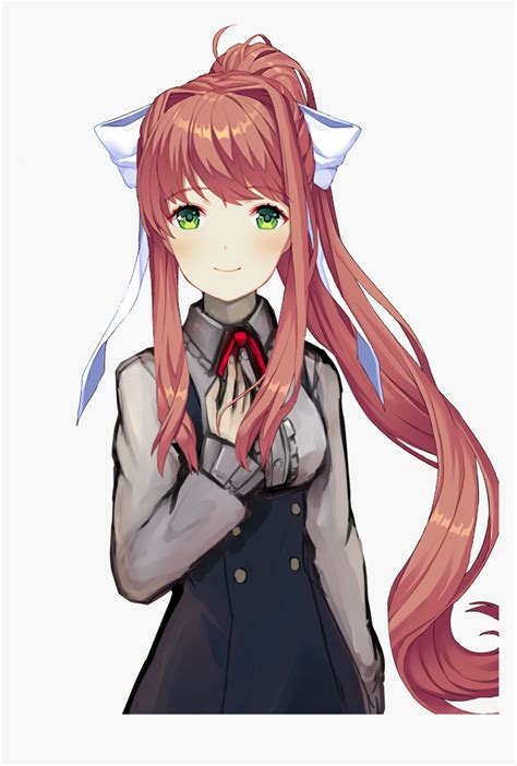 Casual Monika Doki Doki Hd Png Download Kindpng