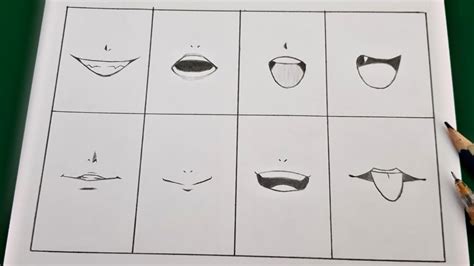 How To Draw Anime Mouth Anime Mouth Ideas Step By Step Easy