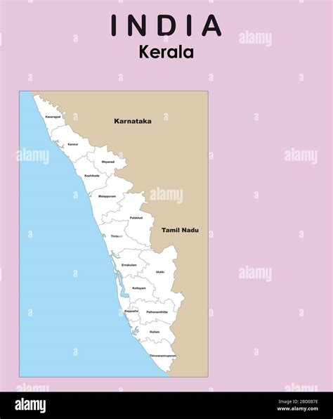 Kerala Map Outline Hi Res Stock Photography And Images Alamy