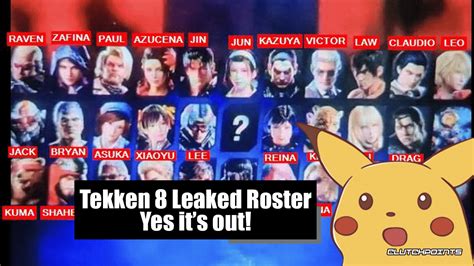 Tekken 8 Leaked Roster Yes Its Out