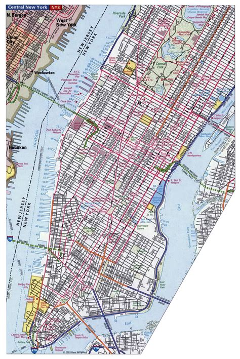 Printable Street Map Of Manhattan