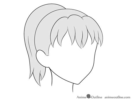 How To Draw A Ponytail From The Back From The Back You Can See That