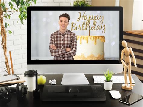 30 Zoom Backgrounds Birthday Celebration Virtual Etsy