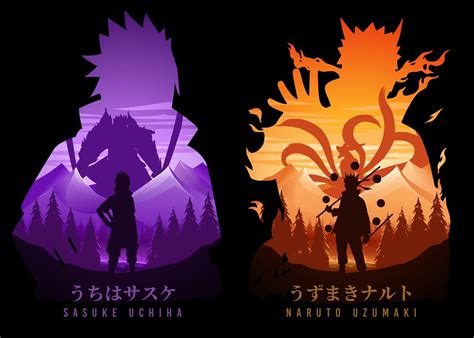 Naruto Sasuke Anime Posters And Prints By Illust Artz Printler