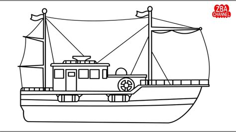 Gambar Mewarnai Perahu 55 Koleksi Gambar